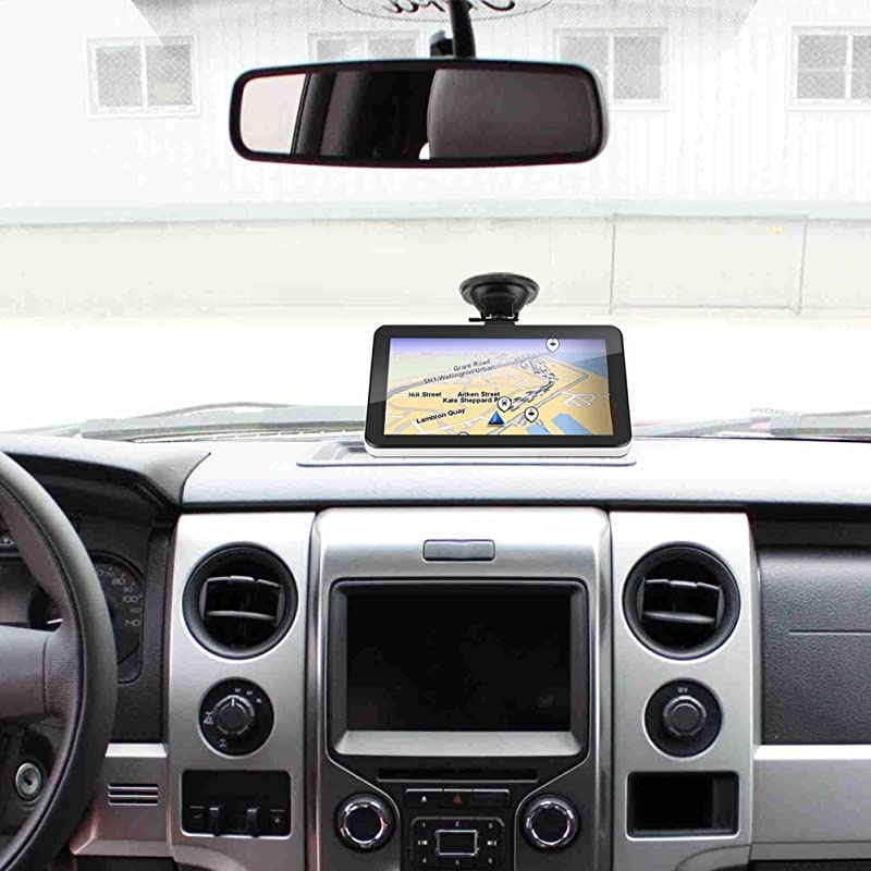 7 Inch Touch Screen GPS Navigation Maps System Device International GPS Navigator 128M 8GB FM with Lifetime Map Update for Cars Trucks VehiclesEurope