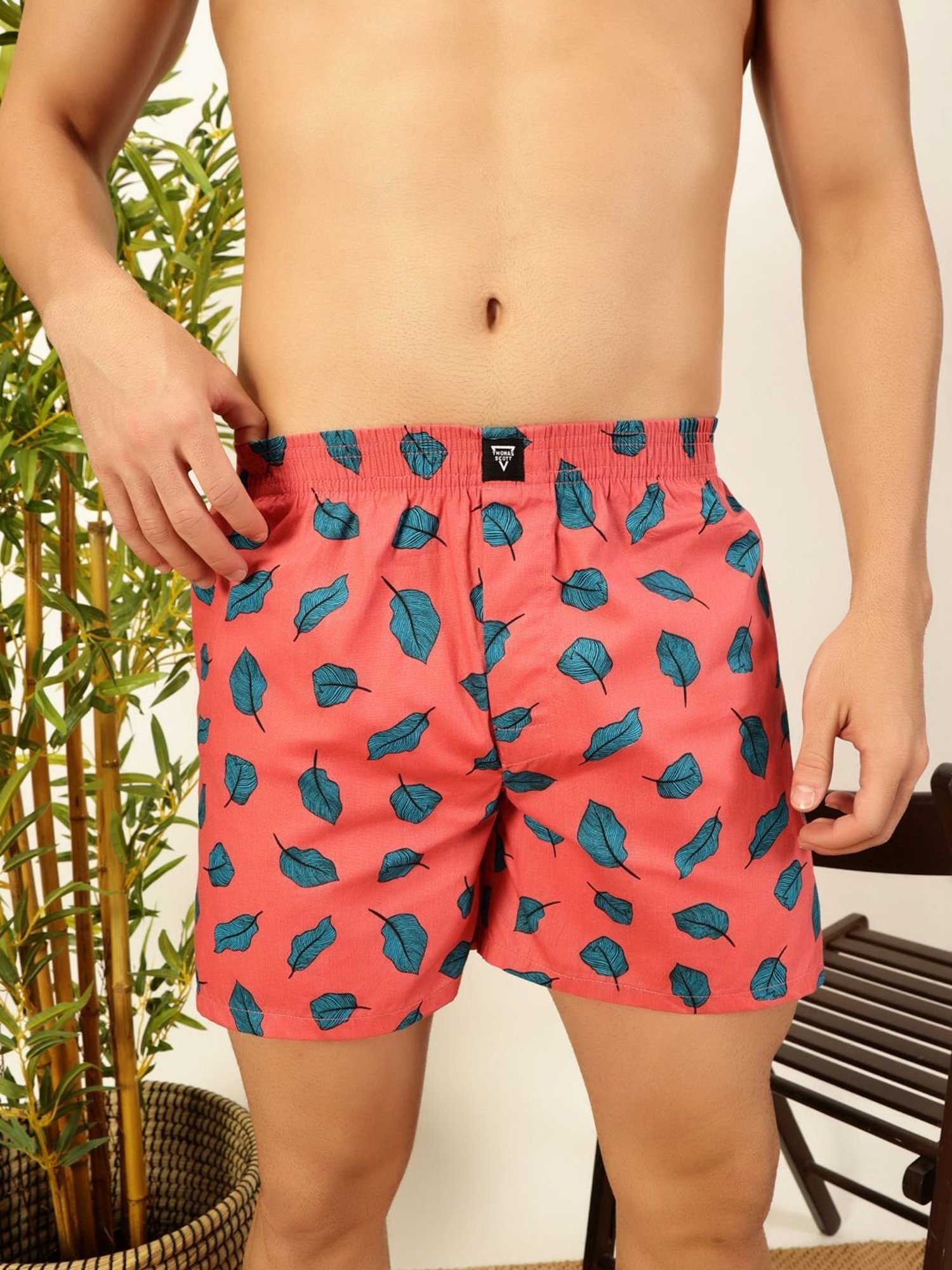 Thomas Scott Multicolored Regular Fit Printed Boxers - Pack Of 2