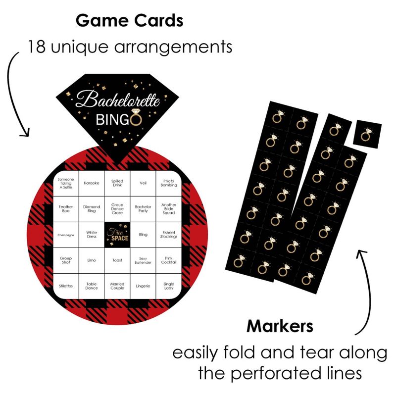 Bachelorette Party Game, 50-Pack Bar Scavenger Hunt Drinking Games and Dares, Fun Novelty Cards for Adults, Girls Night Out, Bridal Shower