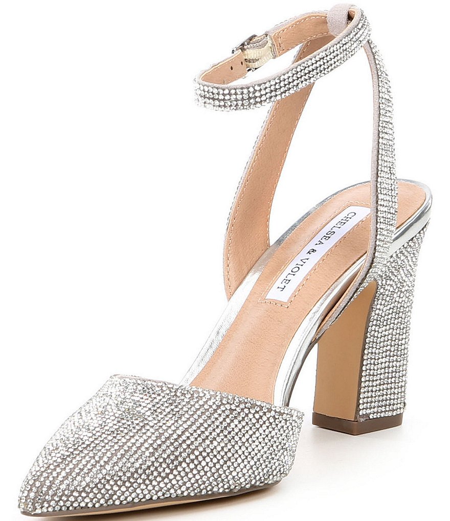 Trotters Kari Pearlized Leather Block-Heel Pumps