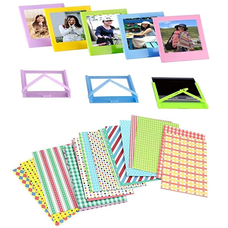 Instax Mini 9 Camera + Fuji INSTAX Instant Film (40 Sheets) + 14 PC Instax Accessories kit Bundle, Includes; Instax Case + Album + Frames & Stickers + Lens Filters + More (Flamingo Pink)