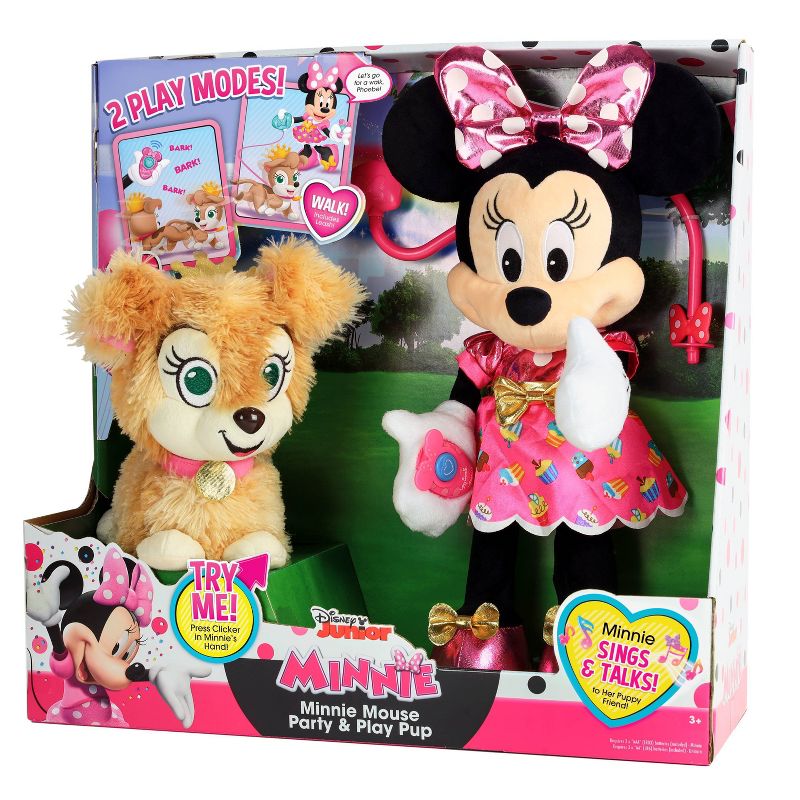 Disney Junior Minnie Mouse Party & Play Pup Plush