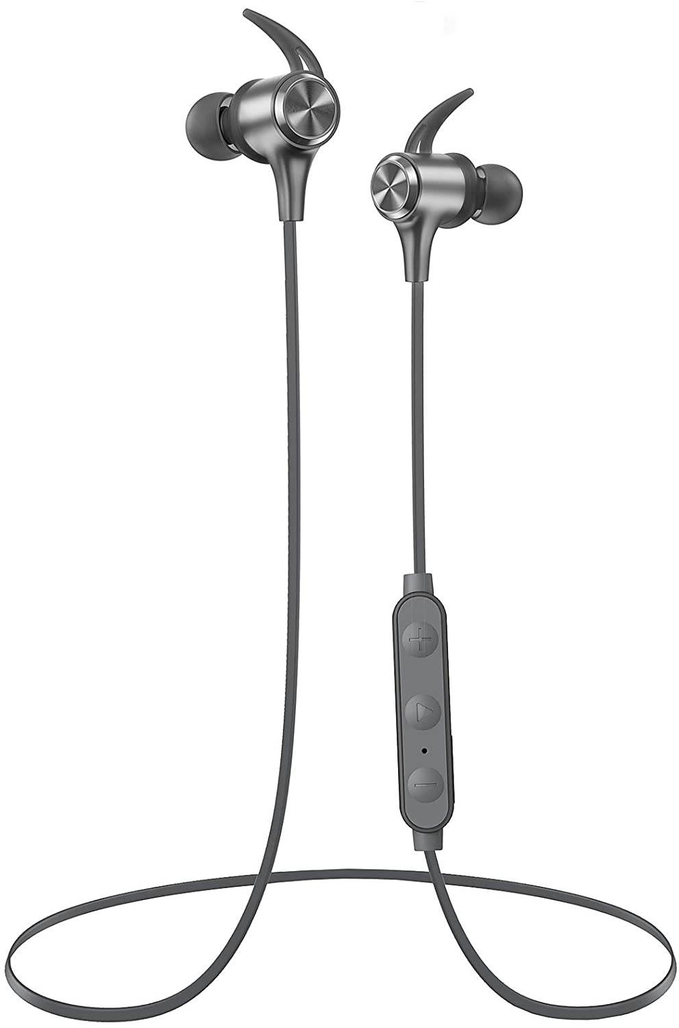 Bluetooth Headphones 16 Hours Playtime IPX7 Waterproof Bluetooth V5.0 Wireless Headphones Sports Earbuds for Running with Magnetic Connection Built-in Mic