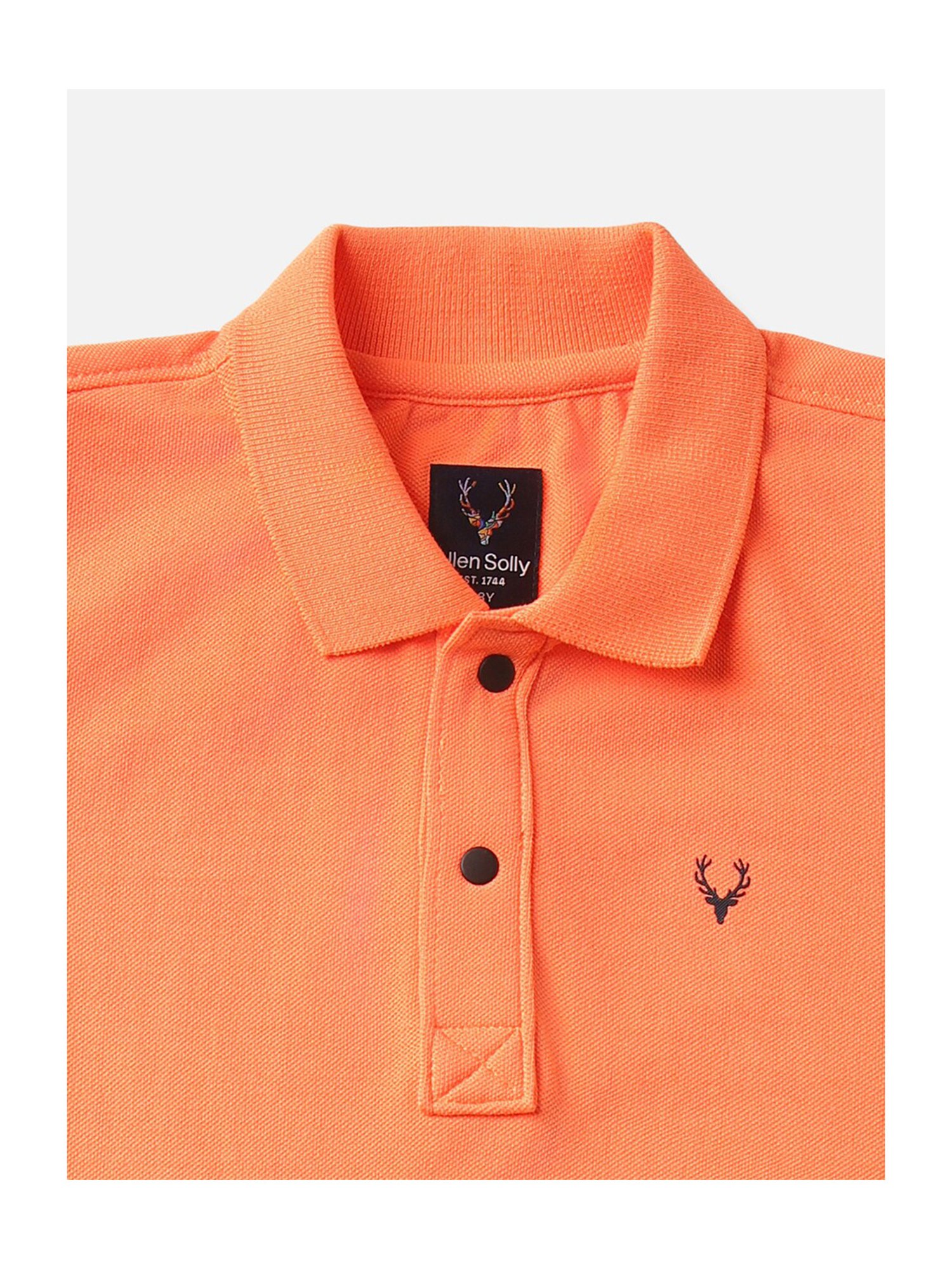 Allen Solly Junior Coral Solid Polo T-Shirt
