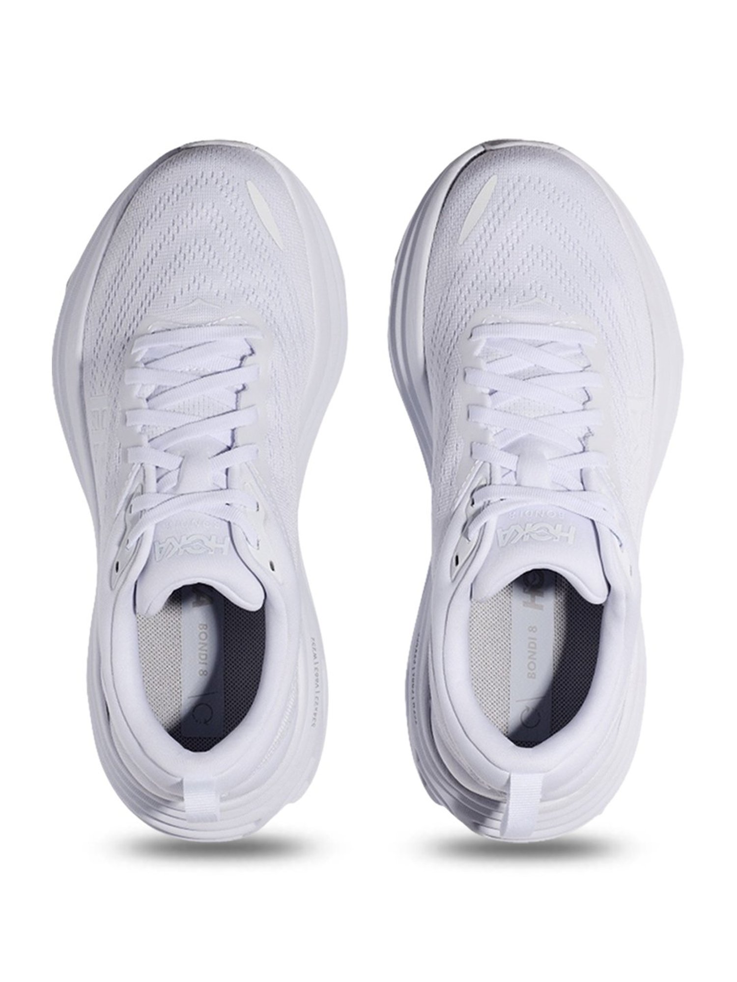 Hoka Men's M BONDI 8 White Running Shoes