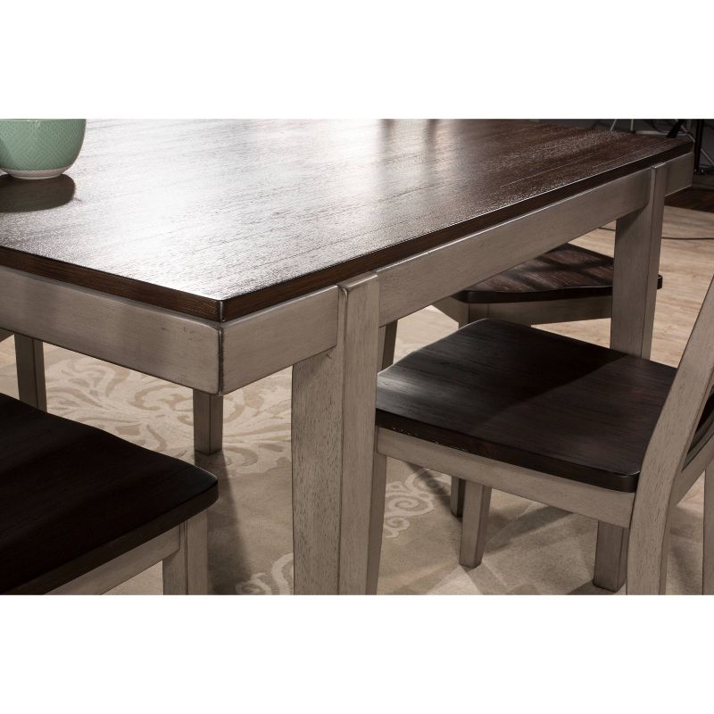 Garden Park Dining Table Gray/Dark Espresso (Wirebrush) - Hillsdale Furniture