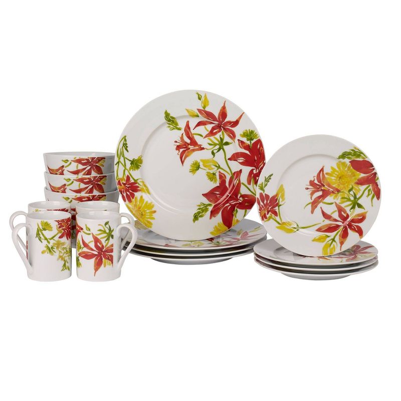 16pc Porcelain Jadine Dinnerware Set - Tabletops Gallery