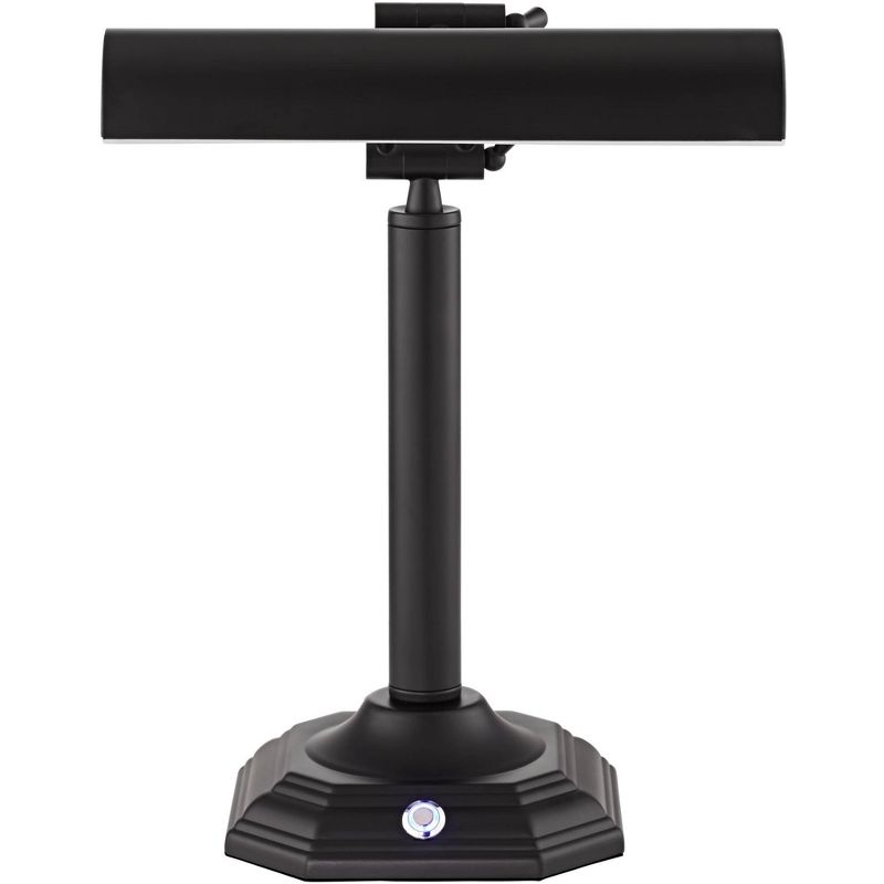 360 Lighting Traditional Piano Banker Desk Lamp LED Adjustable Black Bronze Metal Shade for Office Table