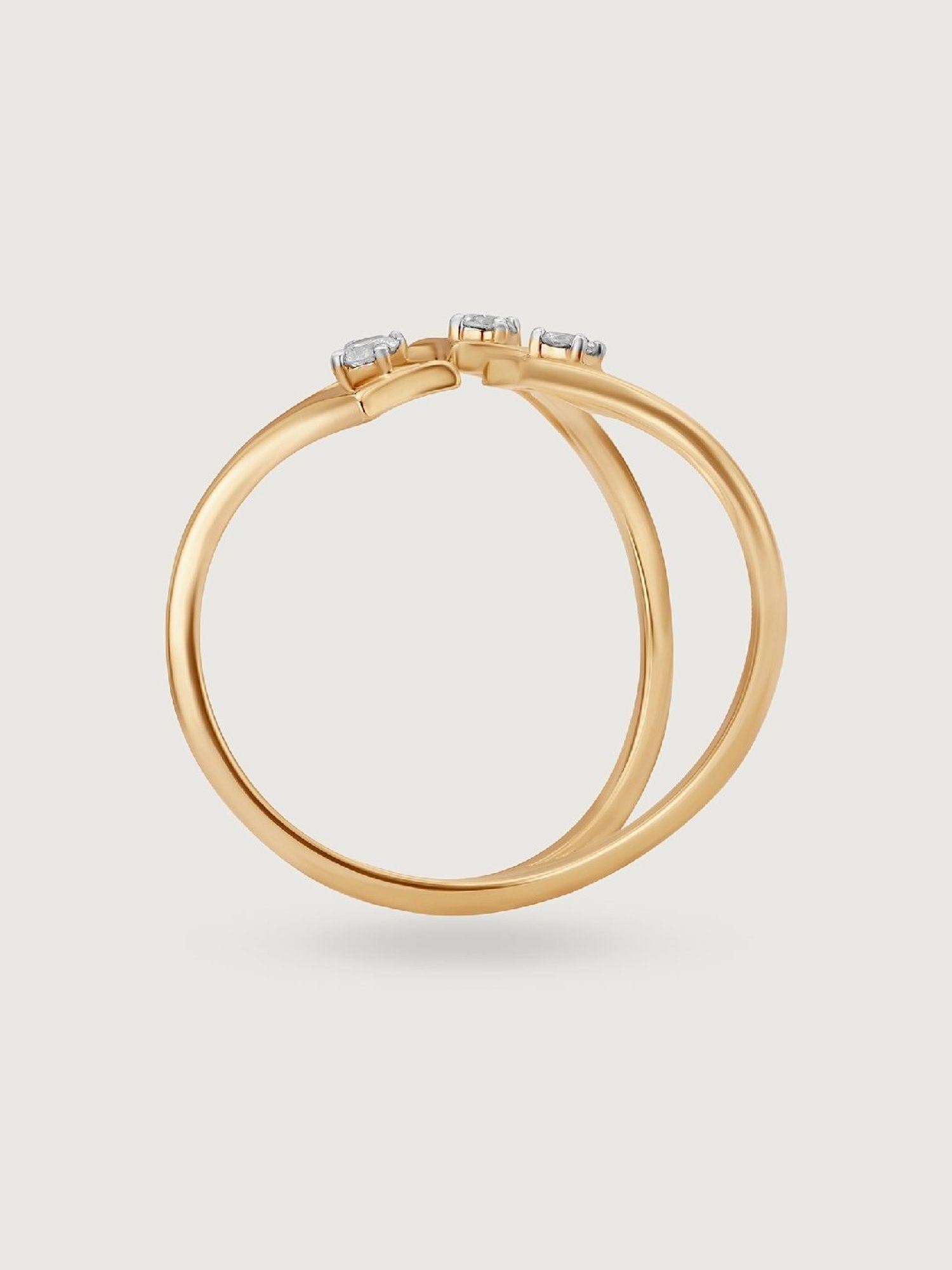 Mia by Tanishq Meteor Trail 14k Diamond Finger Ring