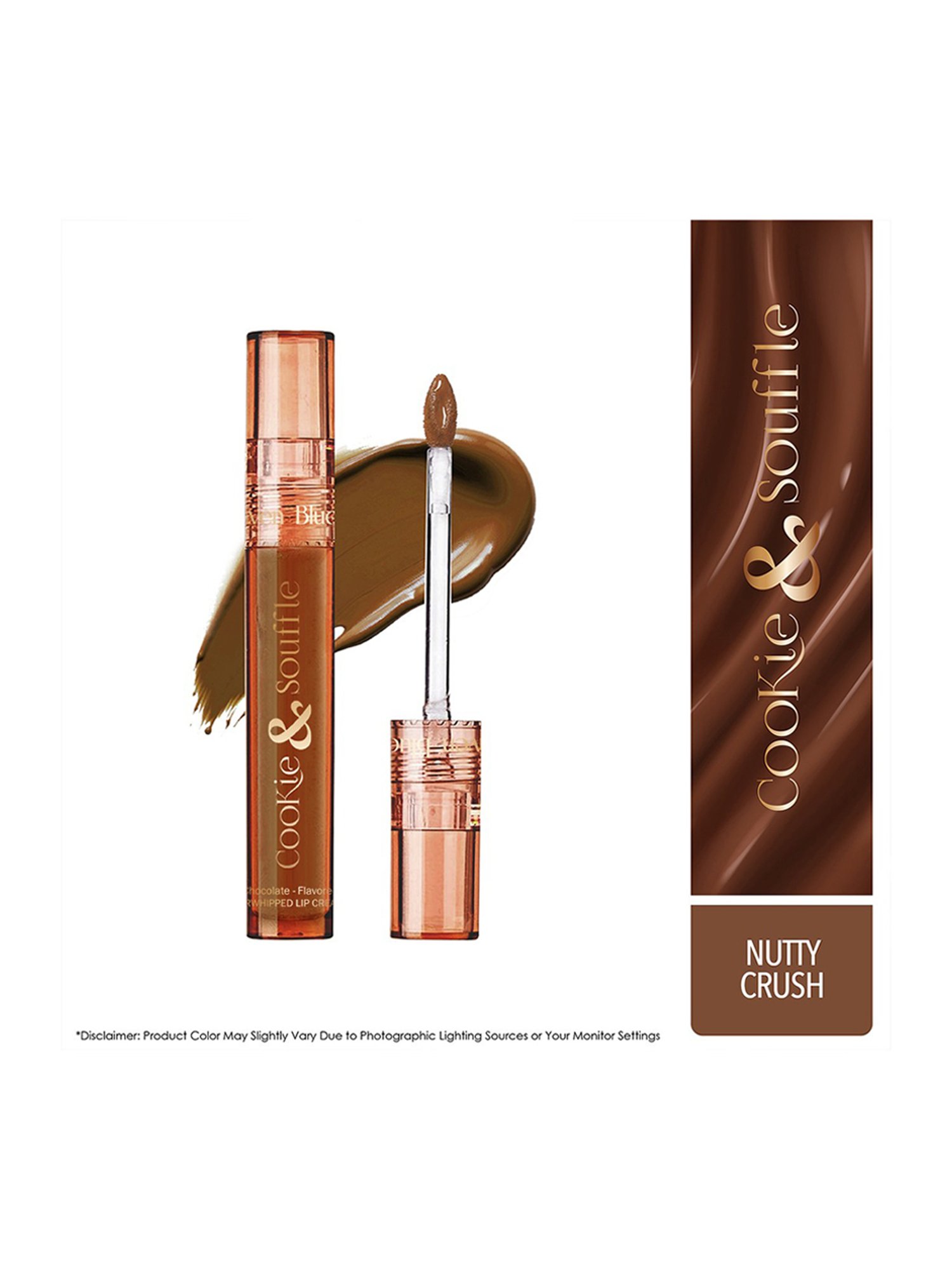 Blue Heaven Cookie & Souffle Chocolate - Flavored Airwhipped Lip Cream Nutty Crush - 3.2 ml