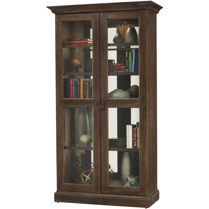 Howard Miller 670005 Howard Miller Lennon Curio Cabinet 670005 Aged Umber
