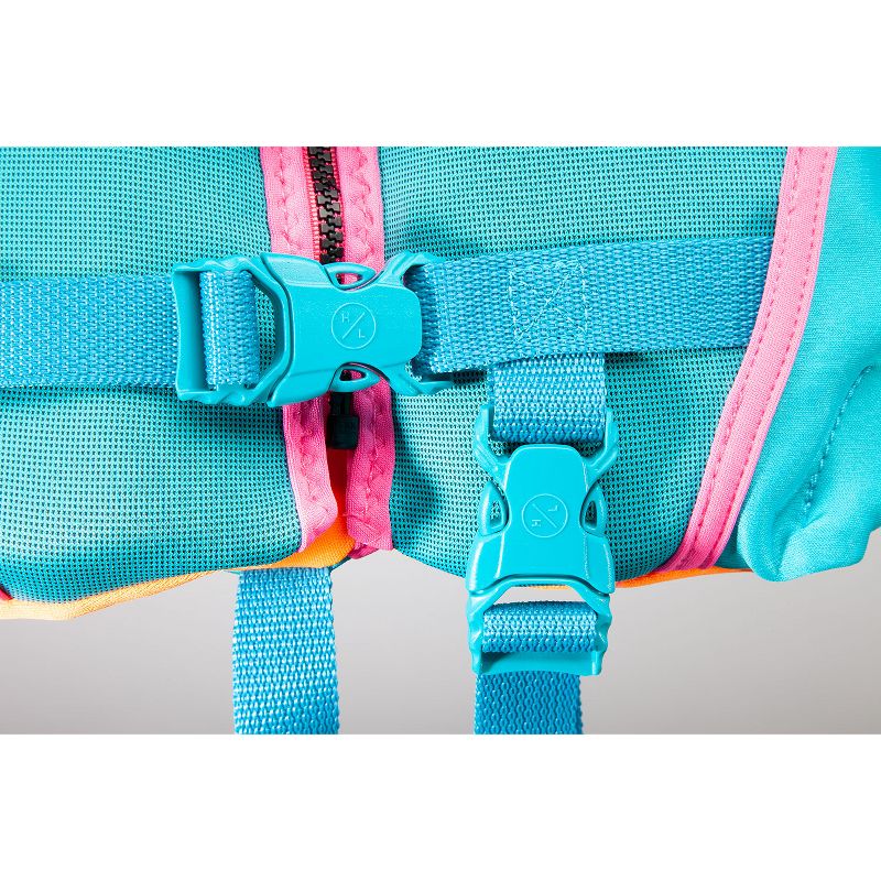 HYPERLITE Colorful Girl's Child Indy Watersport Life Jacket Vest Swimwear, USCG Approved, 30 to 50 Pounds