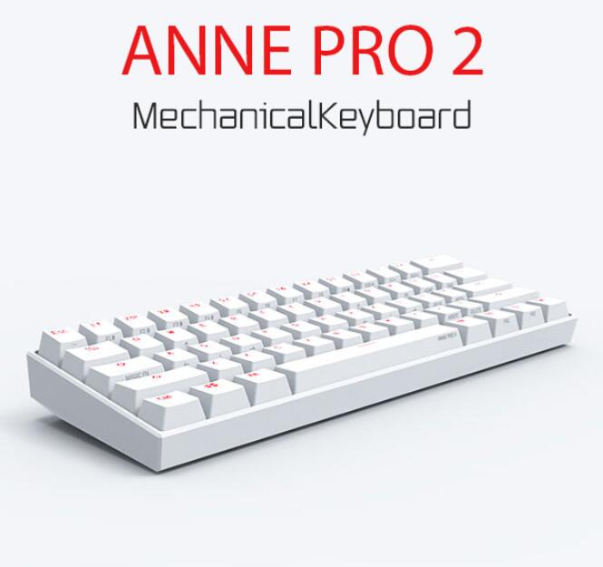 Anne Pro 2 60% Mechanical Keyboard Wired/Wireless Dual Mode Full RGB Double Shot PBT - Brown Switch