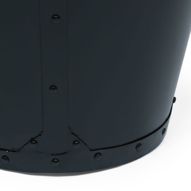 Opheim Industrial Handcrafted Mango Wood Side Table Natural/Black - Christopher Knight Home