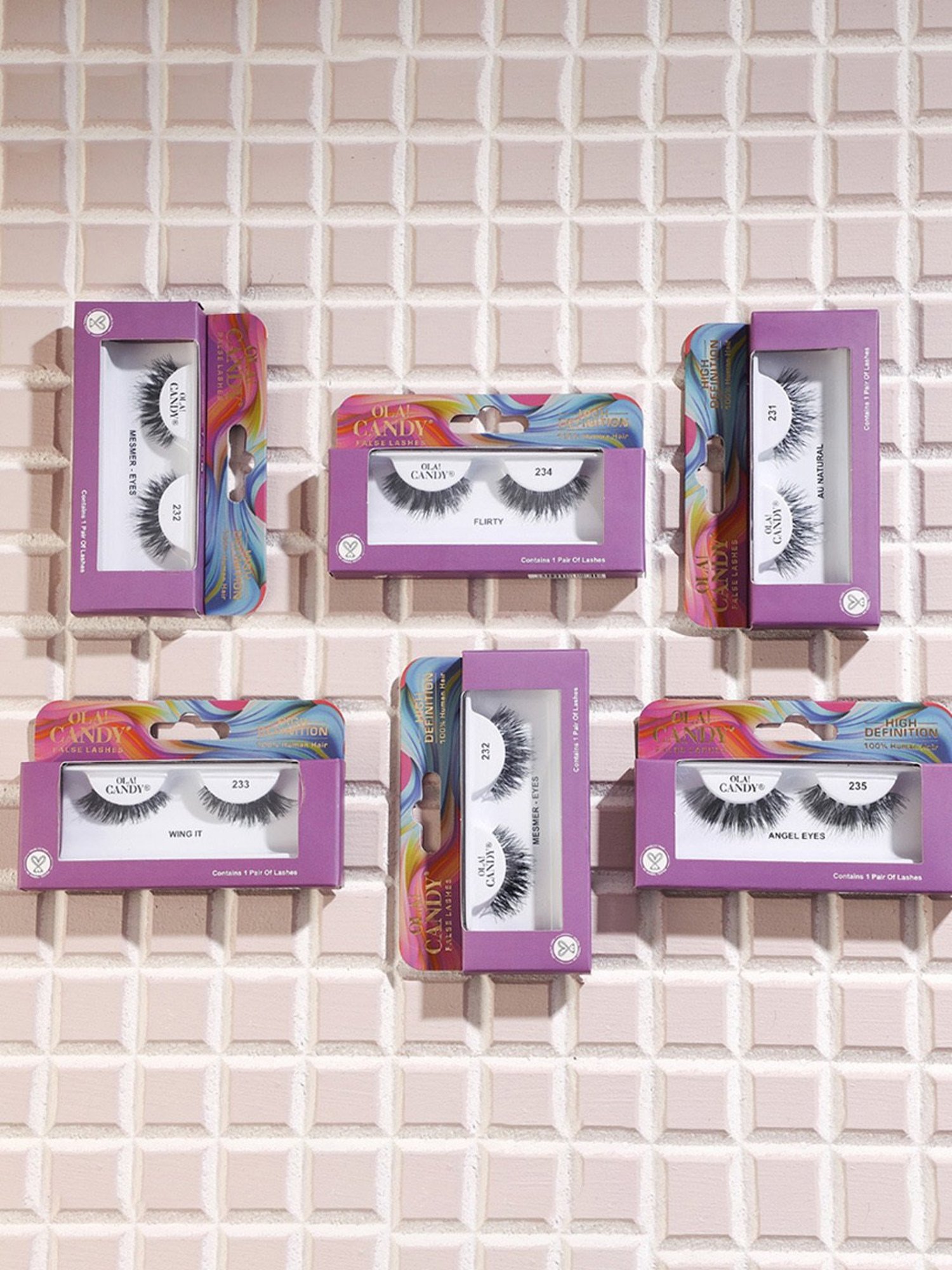 Ola! Candy Flirty Human Hair False Eyelashes - 234