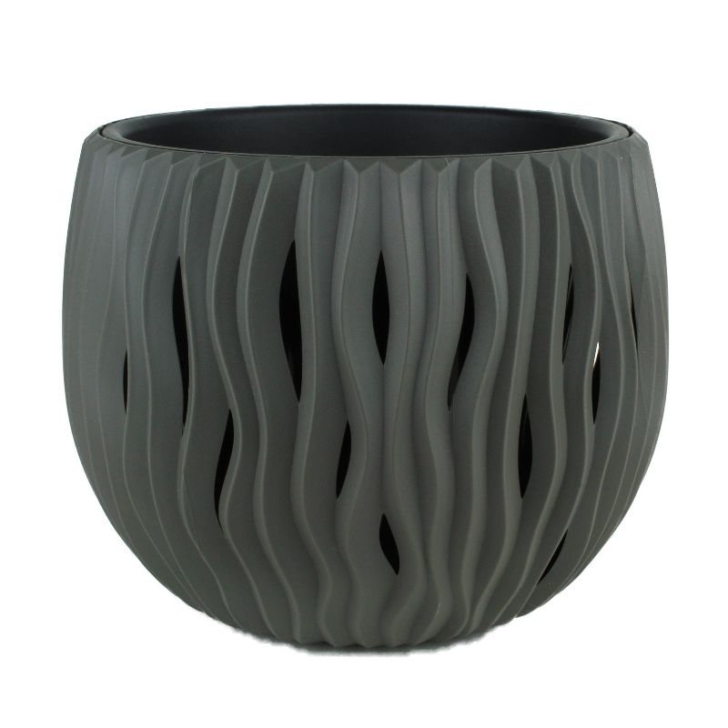 Houseplants Wave Grow Pot Gray - Buzzy Seeds