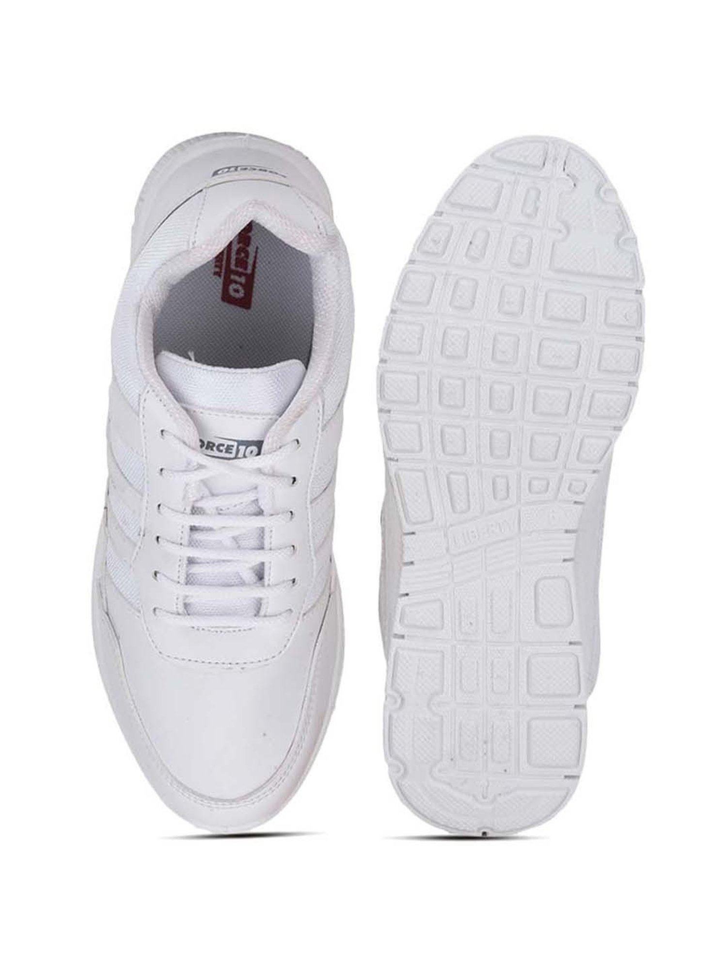 Force 10 By Liberty Kids White Lace Up Shoes