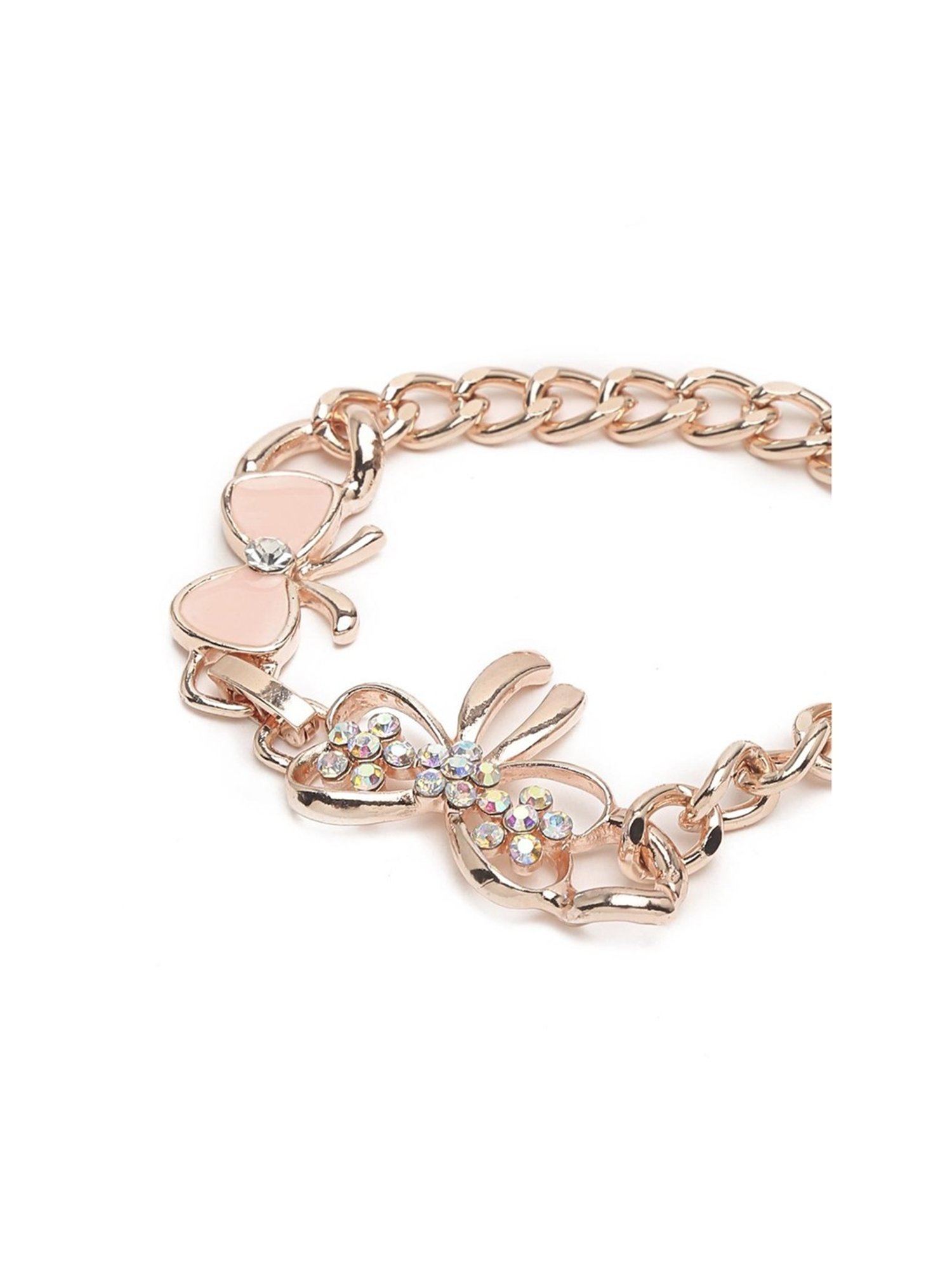 YouBella Gold-Plated Pink Classic Bracelet