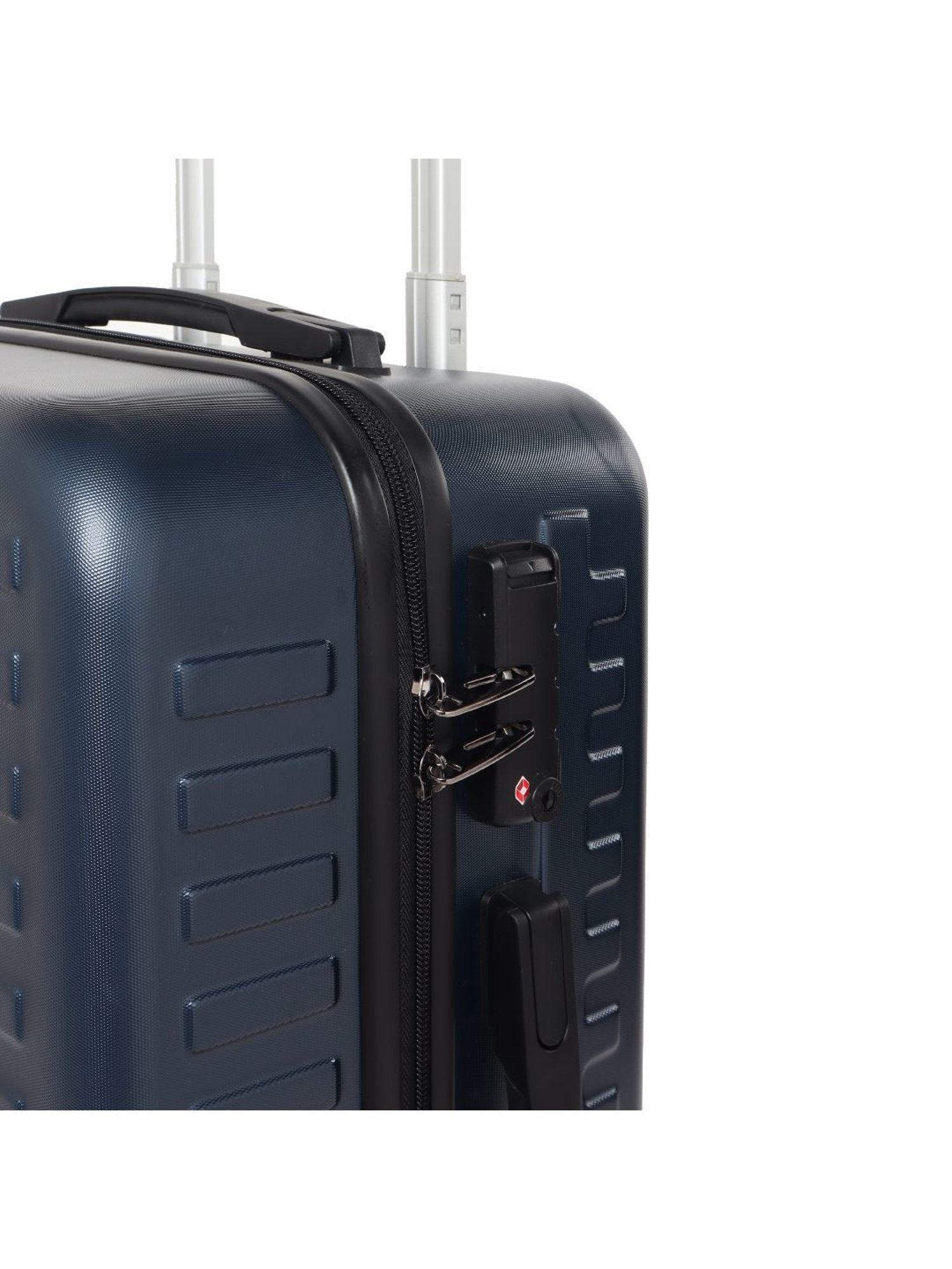 Assembly Blue Textured Trolley Bag Set of 3 - 20 inch, 24 inch & 28 inch