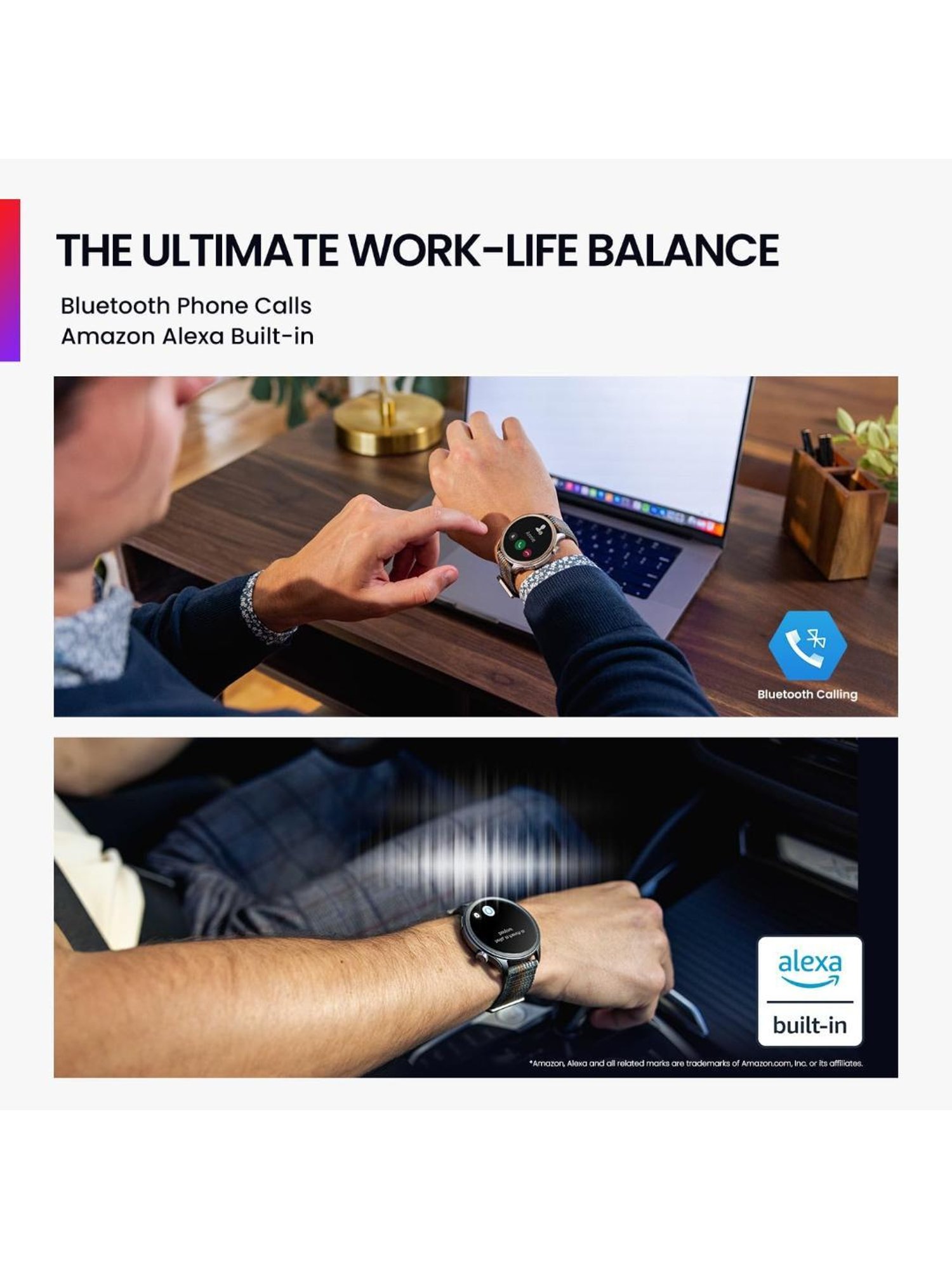 Amazfit Balance Bluetooth Calling Smartwatch with 1.5 inch AMOLED Display & 14-Day Battery (Black)