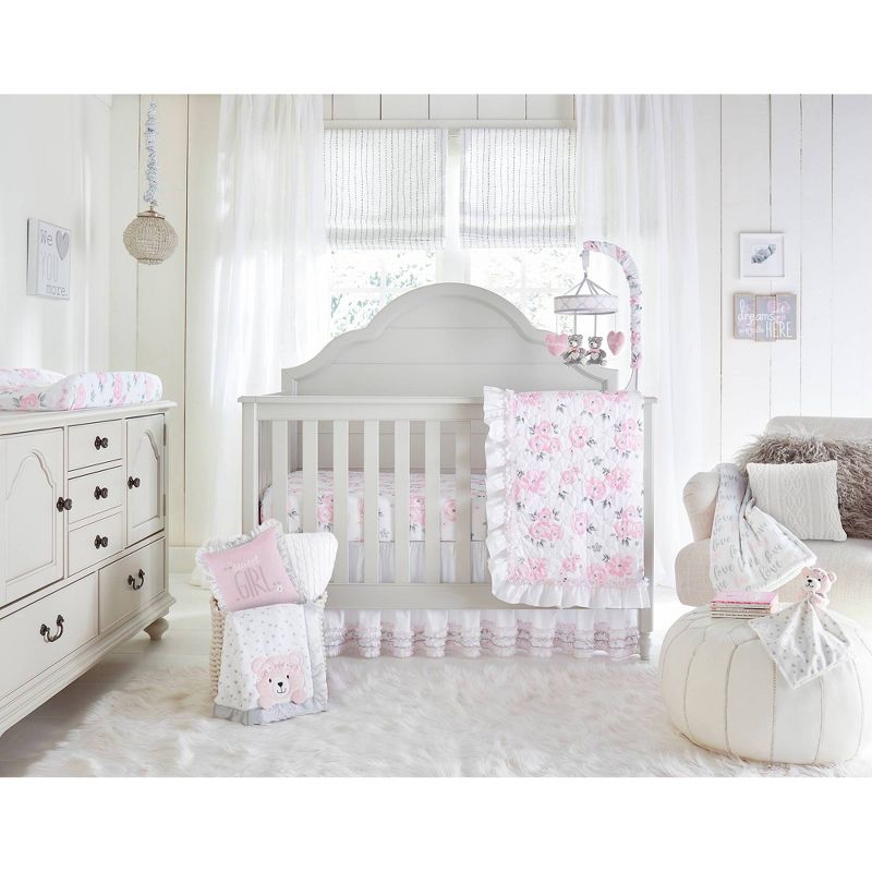Wendy Bellissimo Floral Savannah Fitted Crib Sheet