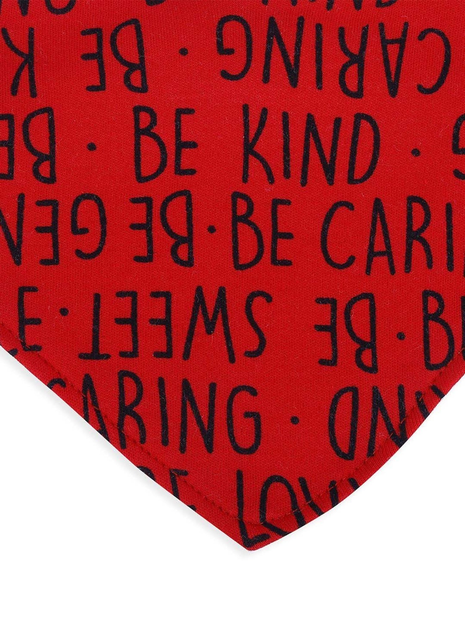 Baby Moo Kids Red & White Cotton Printed Bib (Pack of 3)