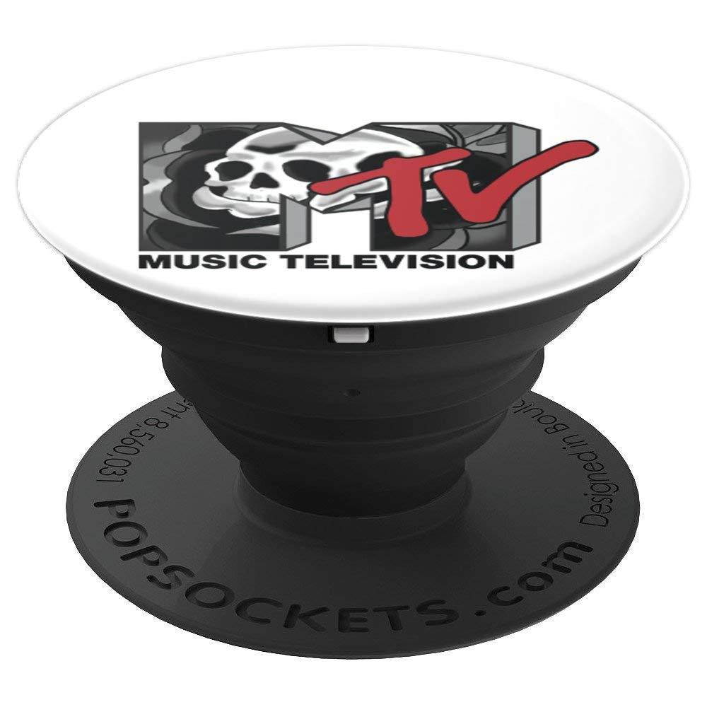 American Traditional Skull MTV Logo PopSockets Grip and Stand for Phones and Tablets