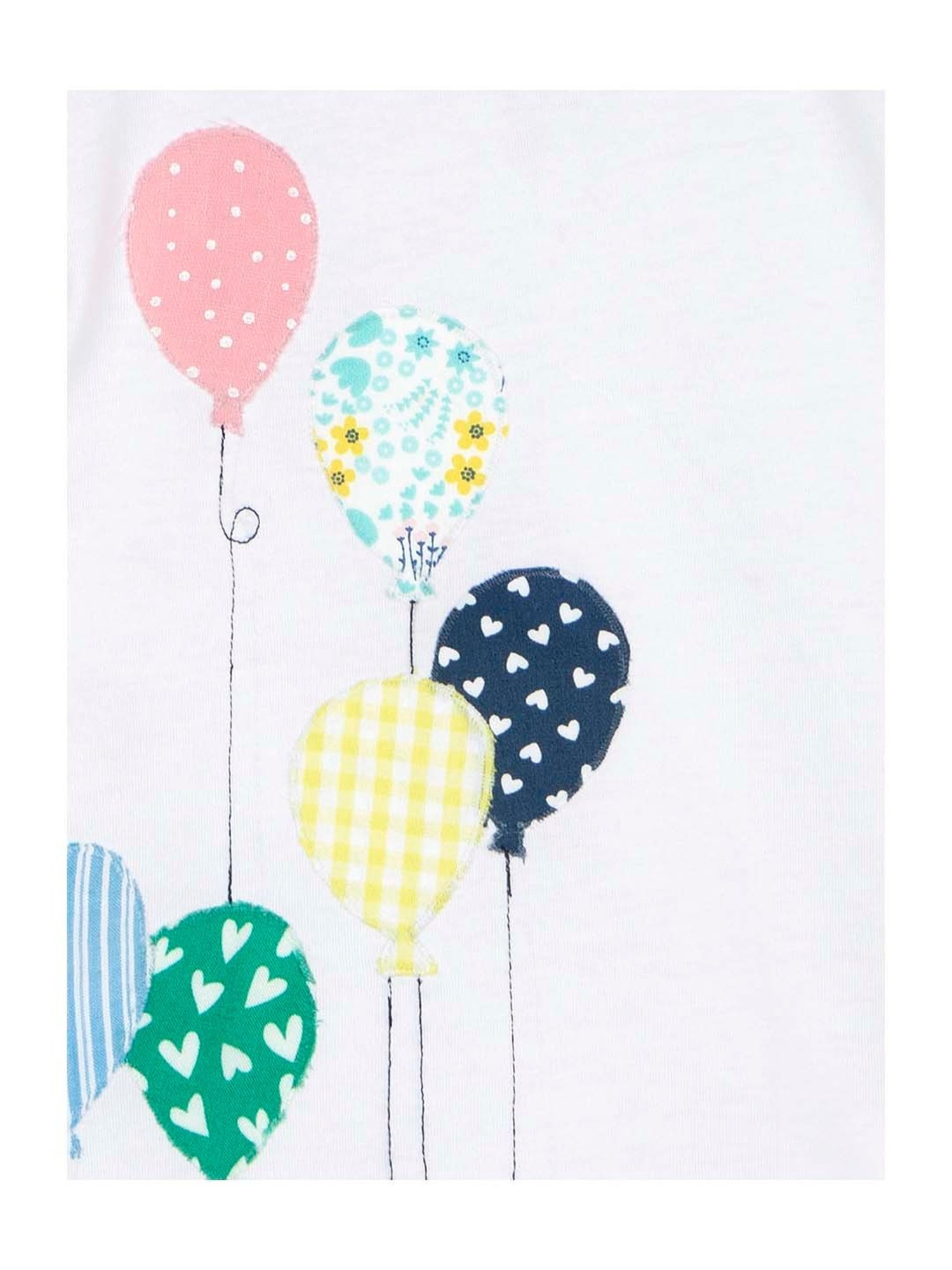 Budding Bees Kids White & Yellow Cotton Printed Top Set