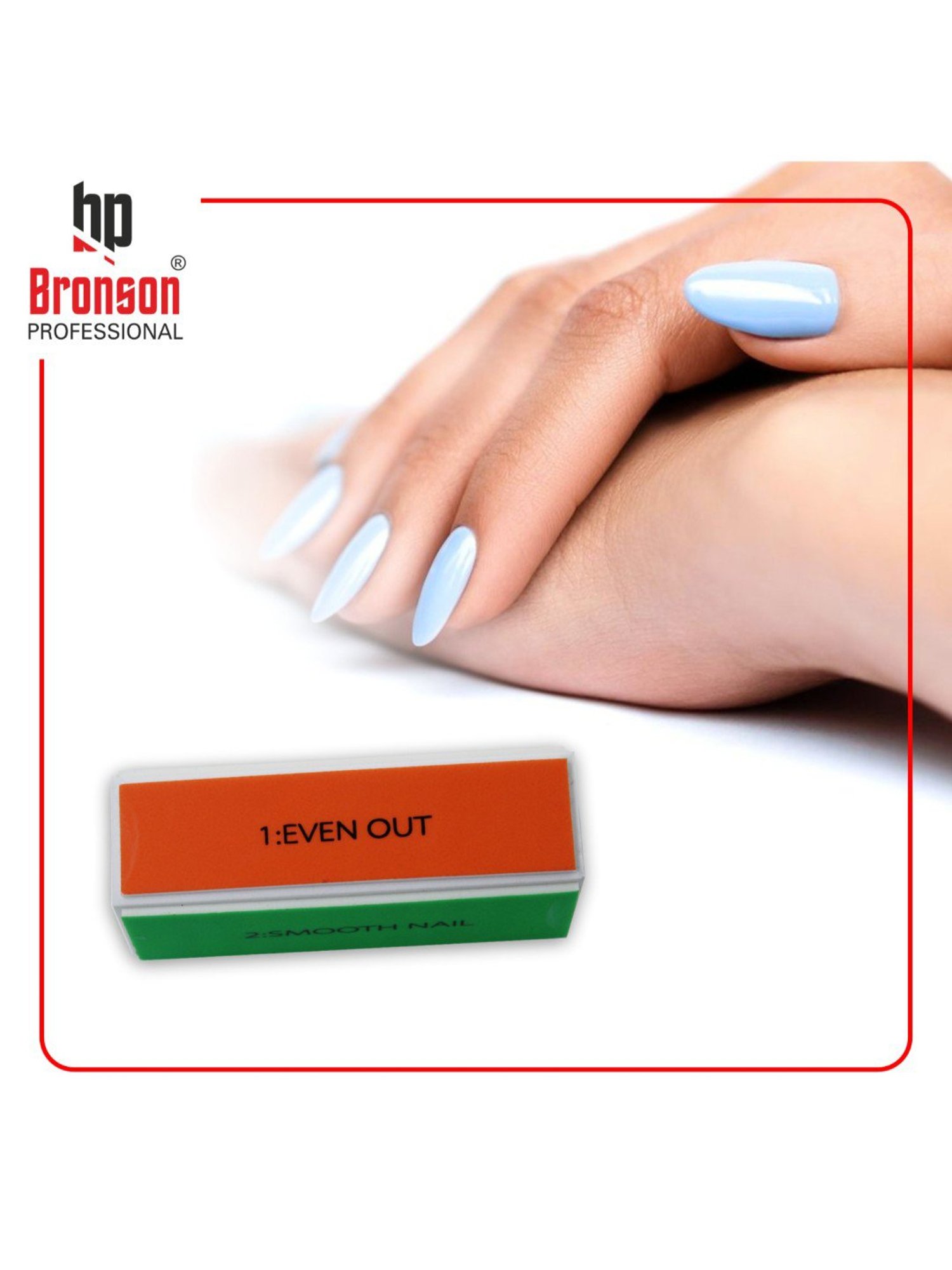 Bronson Professional Nail Buffer Shiner Filer 4 Way Manicure Pedicure Block