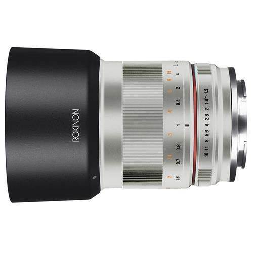 Rokinon 50mm f/1.2 Manual Focus Lens f/Sony E Mount Nex Series Cameras - Silver
