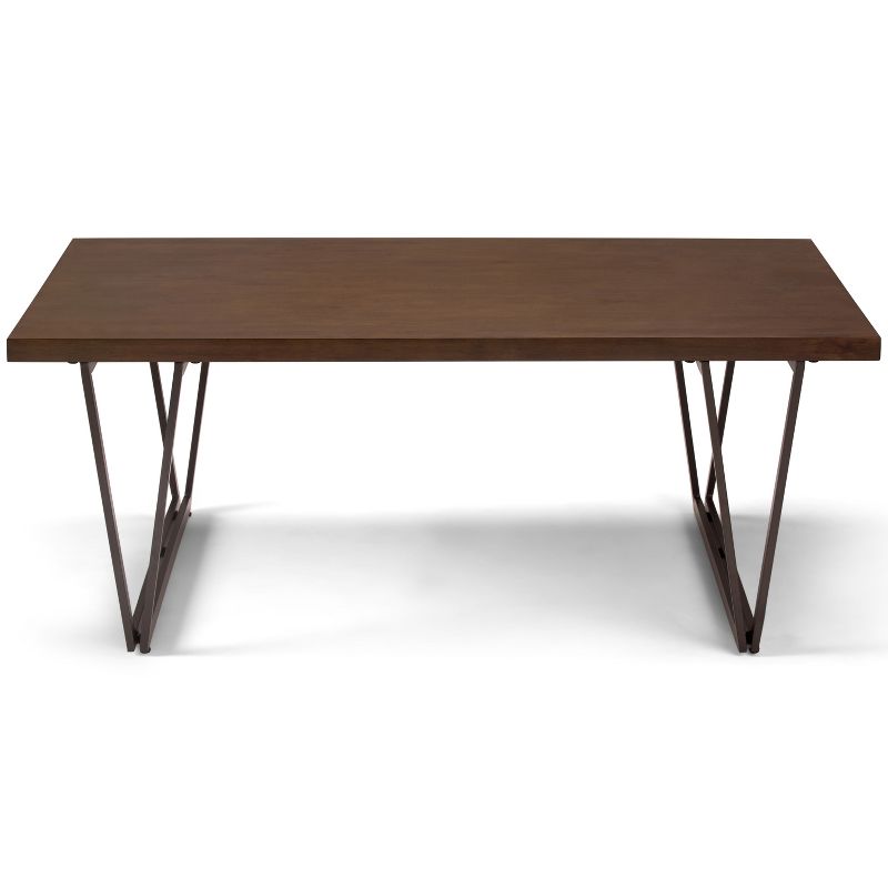 50" Travis Solid Wood Coffee Table Natural Aged Brown - WyndenHall