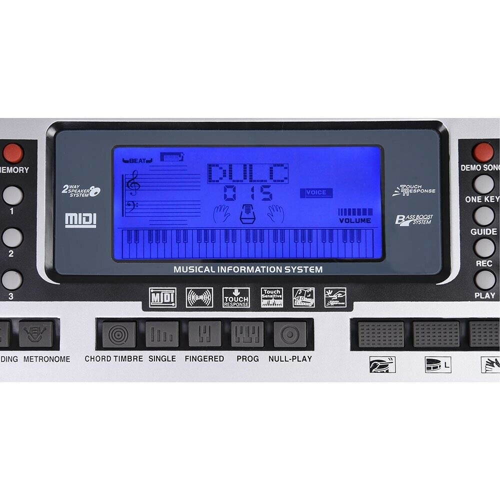 61 Key Electronic Keyboard Digital Piano Electric LCD Music Organ Kids Xmas Gift