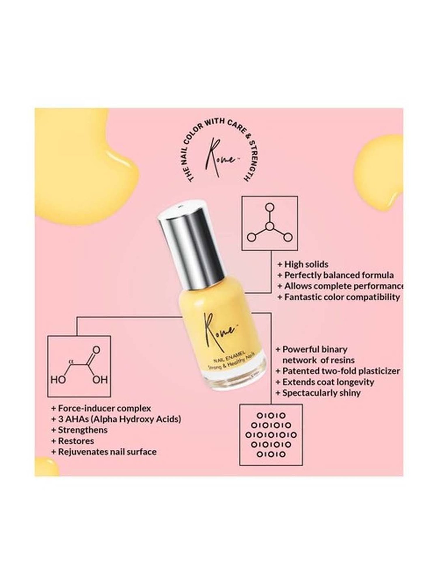 Rome Set of 3 Strong & Healthy Nail Enamel