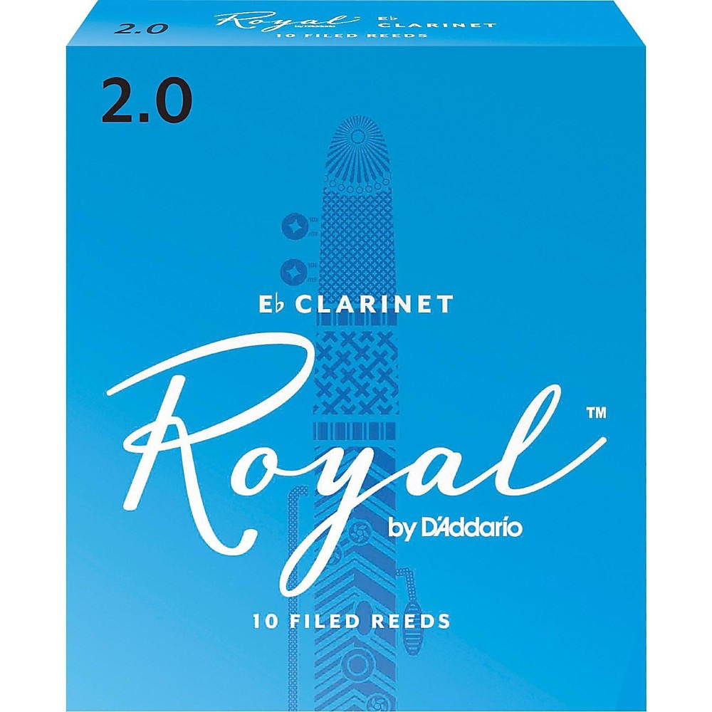 Rico Royal Eb Clarinet Reeds, Box of 10 Strength 2