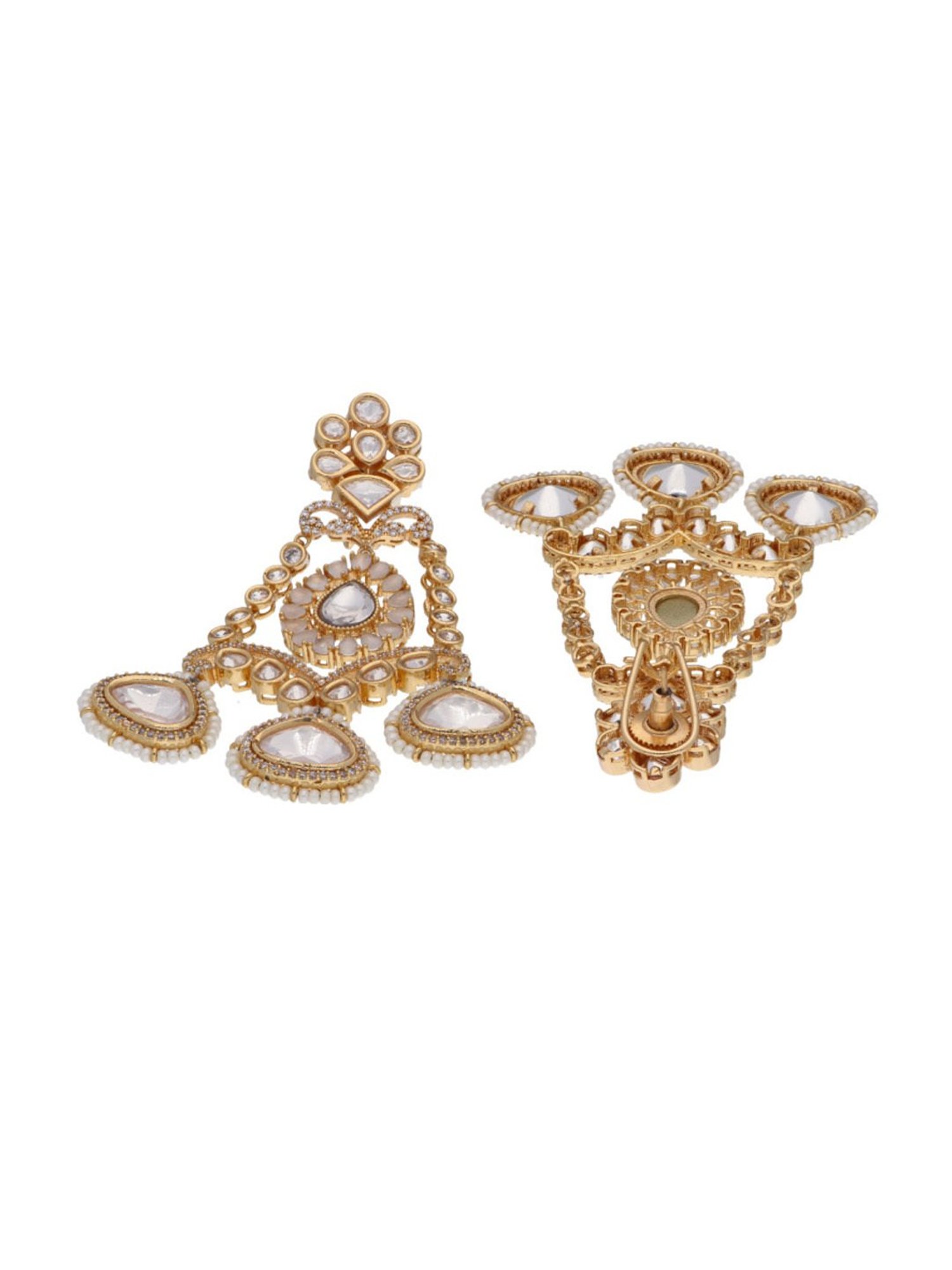 Curio Cottage Bridal Kundan Passa Earrings