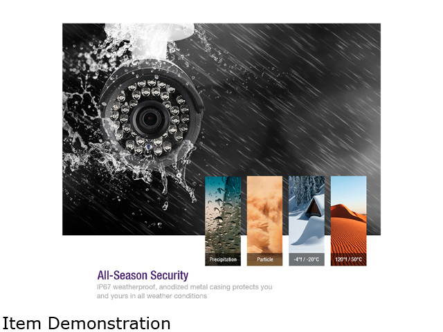 Loocam 1080P HD Outdoor 1920TVL Hybrid 4-in-1 CVI/TVI/AHD/960H Security Weatherproof Bullet Metal Camera with 150ft Automatic Infrared Surveillance Night Vision for Hybrid TVI/CVI/AHD/960H Analog DVR