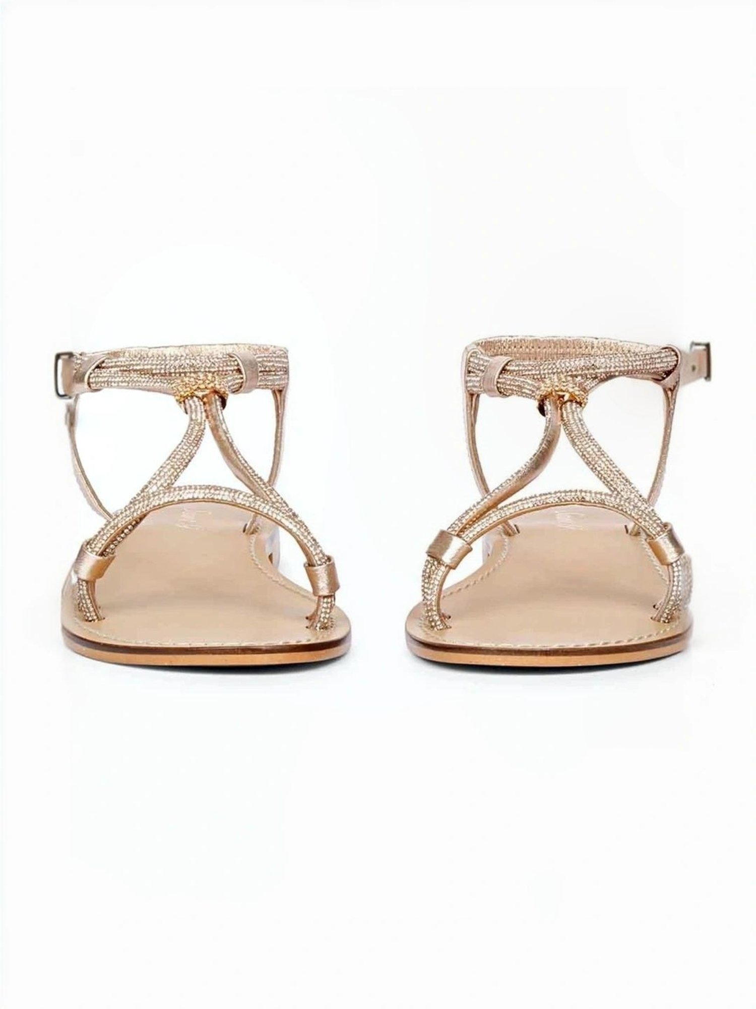 Saint G Women's Andrea Rose Gold Sling Back Sandals