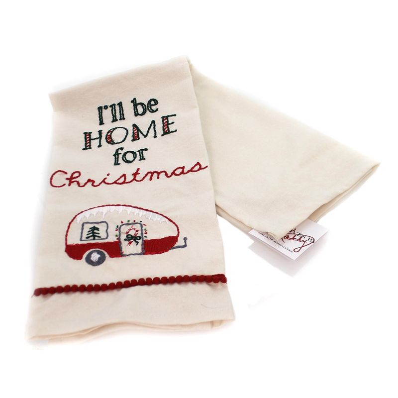 Tabletop 26.0" Home For Christmas Dish Towel Camper Kitchen Primitives By Kathy  -  Kitchen Towel