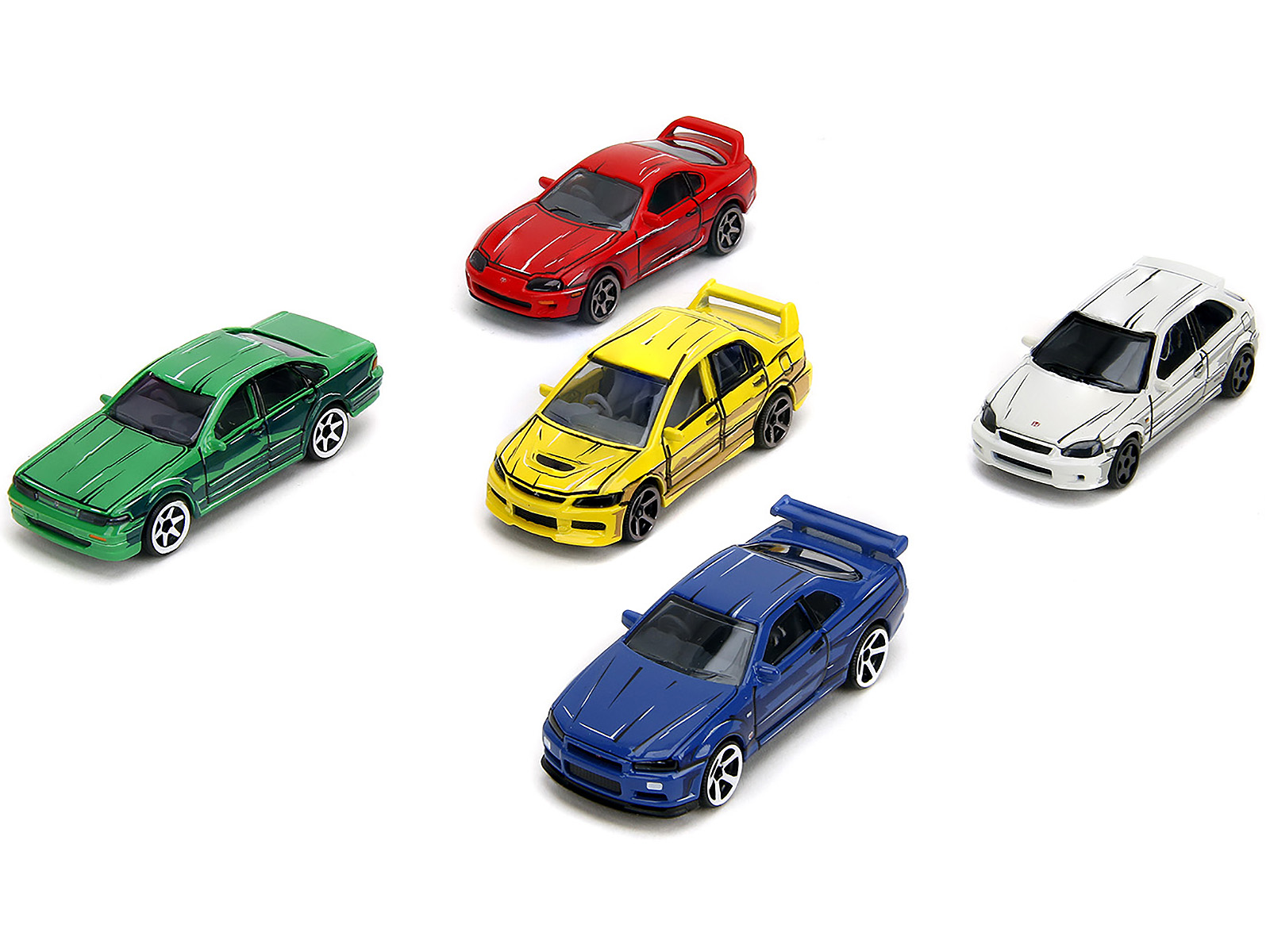 Japan Series (2024) 5 piece Set 1/64 Diecast Model Cars by Majorette