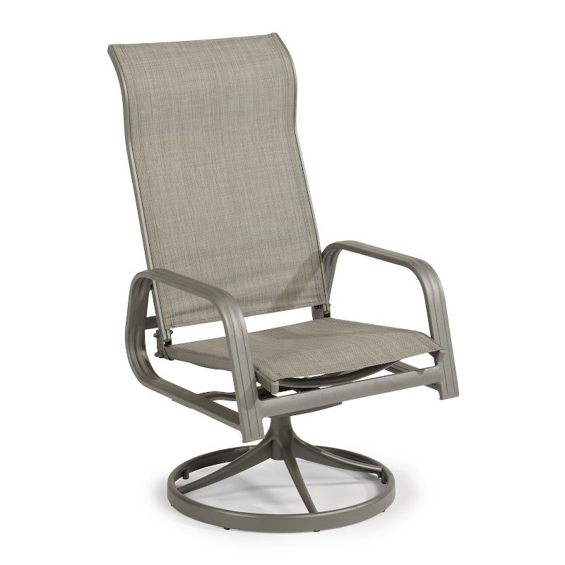 Daytona Outdoor Swivel Chair - Dark Gray - Home Styles