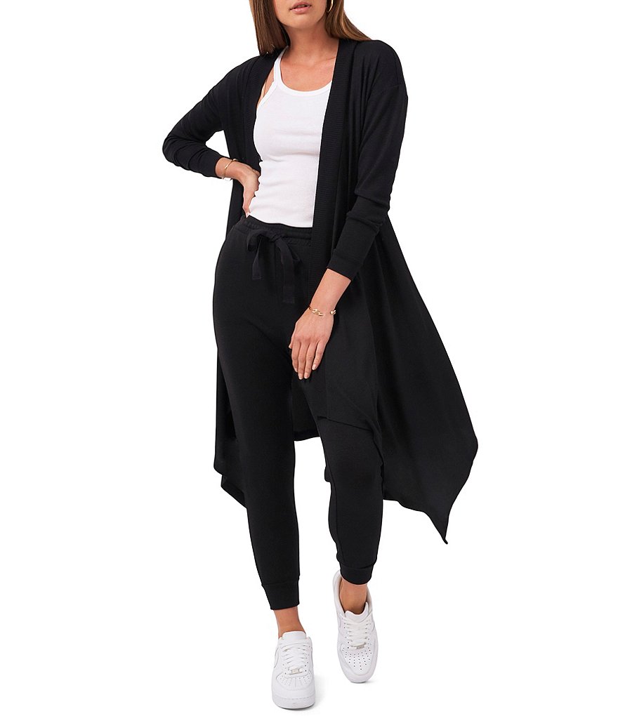1. STATE Long Sleeve Drape Front Cozy Cardigan