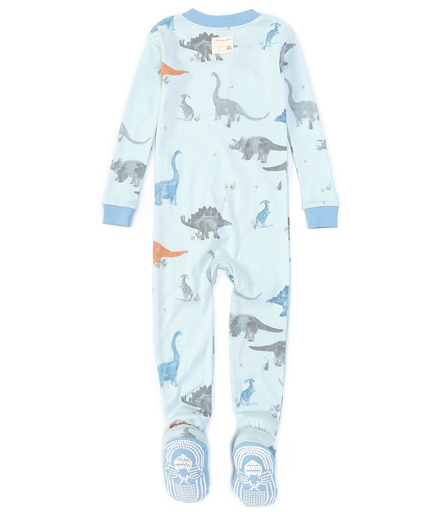 Burt's Bees Baby Boys 12-24 Months Long-Sleeve Jurassic Territory Footed Sleeper