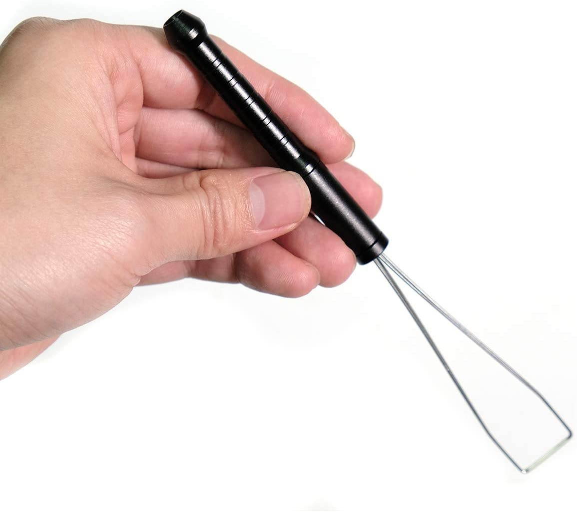 Keycap Puller for Mechanical Keyboard, Keyboard DIY, Key Pulling, Stainless Steel Keycap Removal Tool Keycaps Remover(Black)