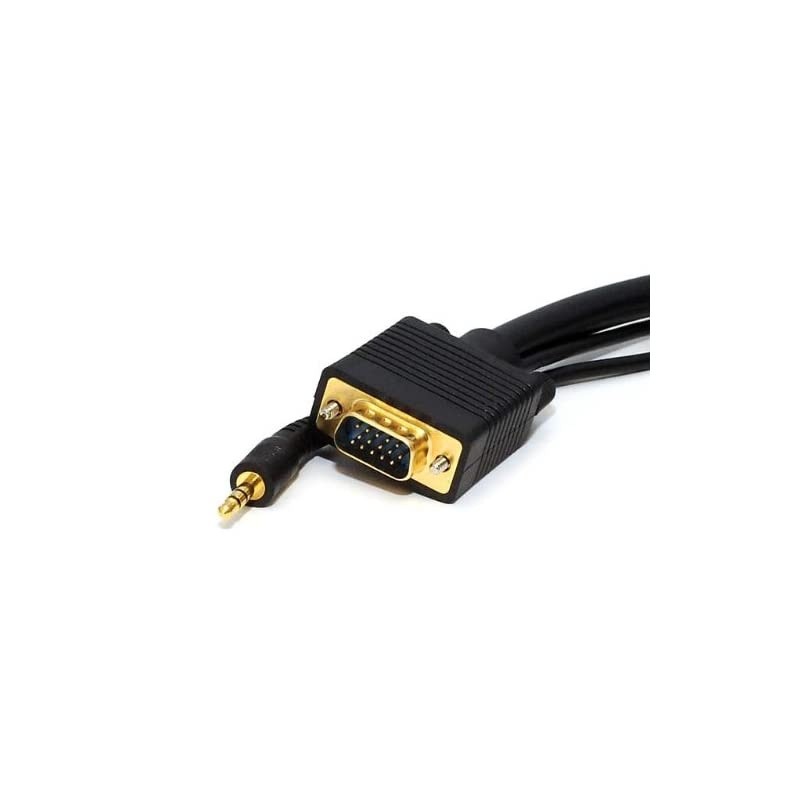 75Feet VGASVGA MaleMale Monitor Cable with Stereo Audio and Triple Shielding