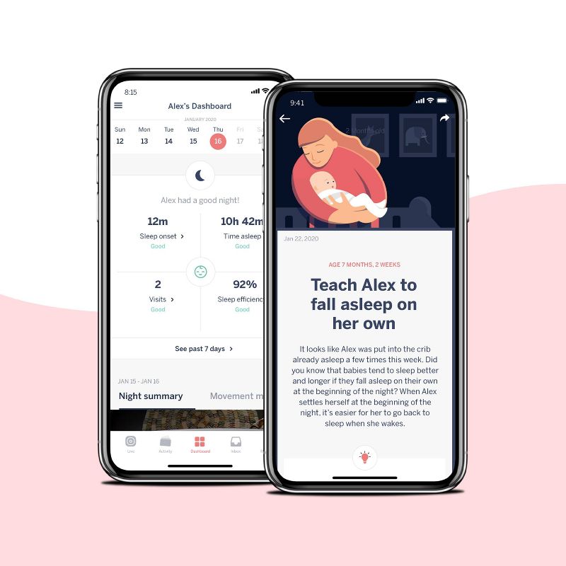 Nanit Plus Smart Baby Monitor Camera & Wall Mount