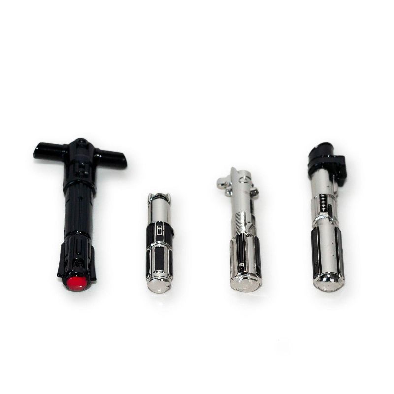 SalesOne LLC Star Wars 3D Lightsaber Pin Set | Exclusive Magnetic Star Wars Pins | Set of 4