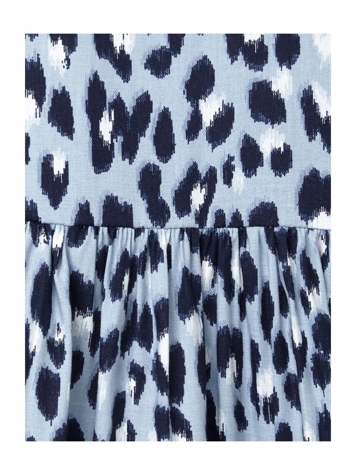 Cub McPaws Kids Blue Cotton Printed Dress