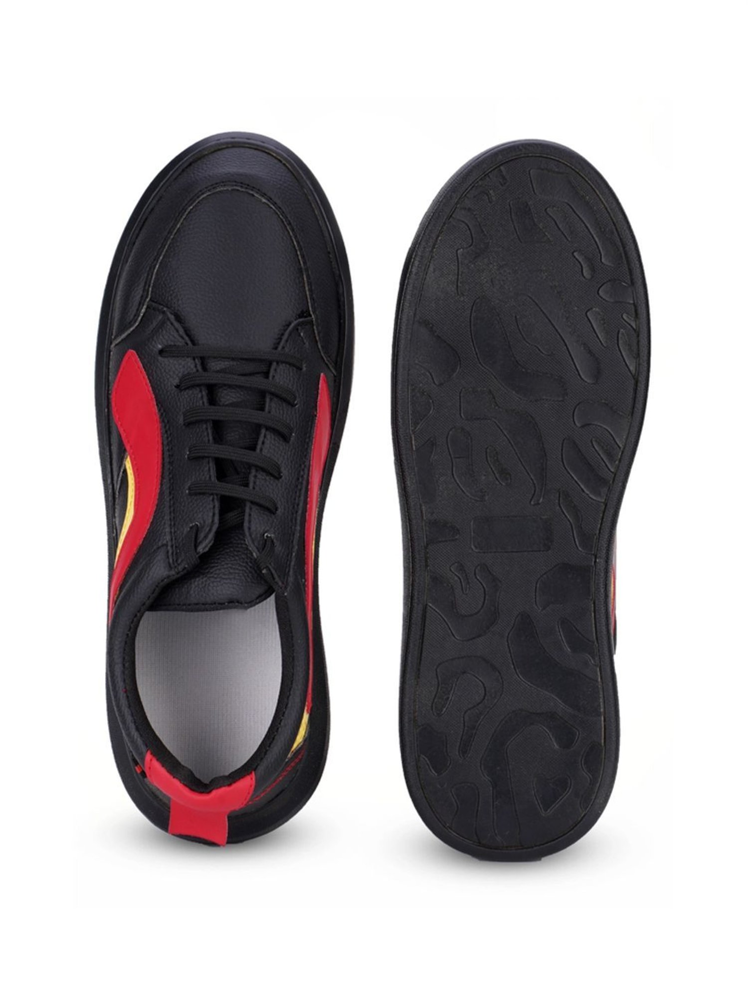 Rapid Box Men's Black Casual Sneakers