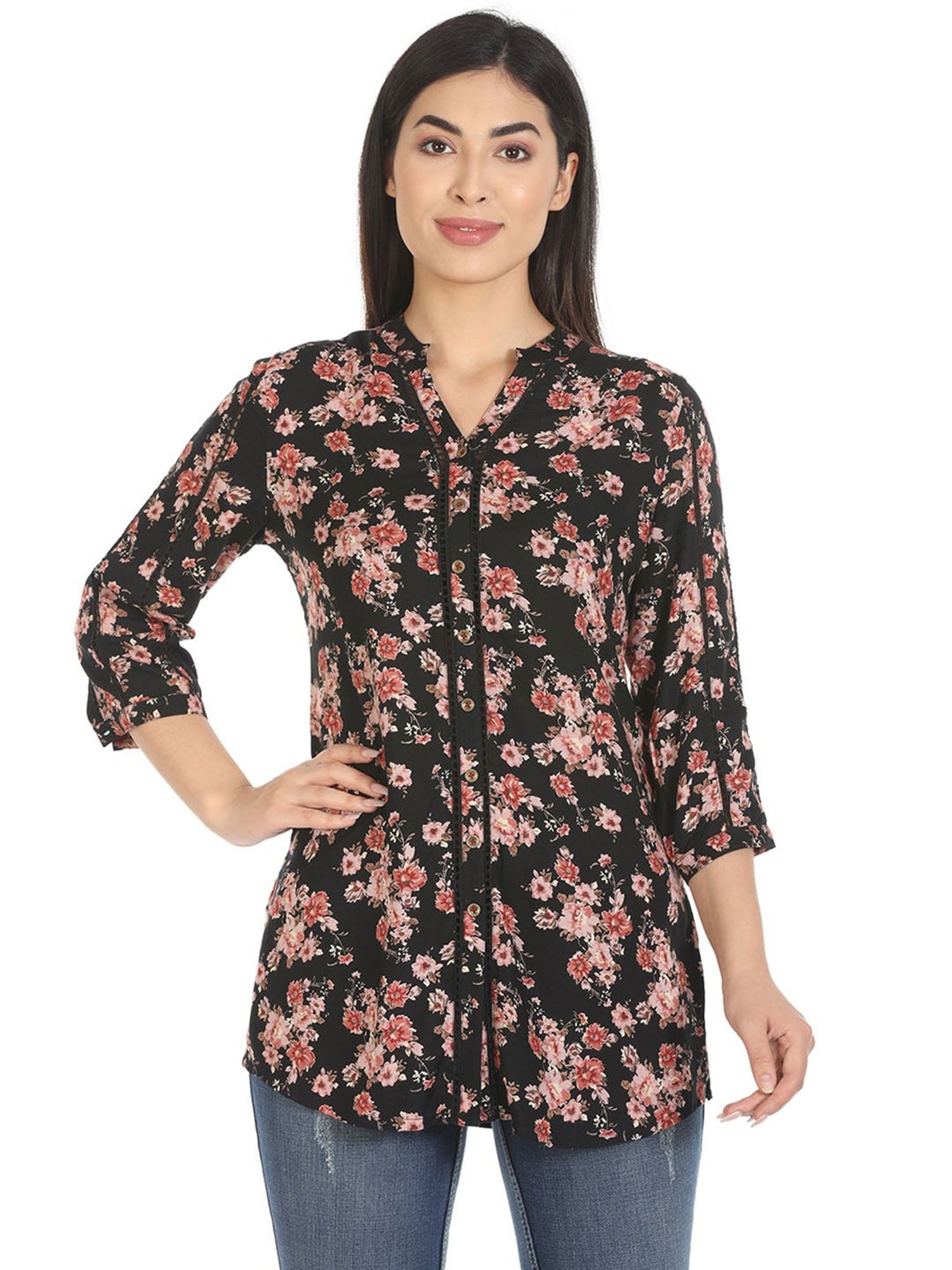 Mustard Black Printed Shirt