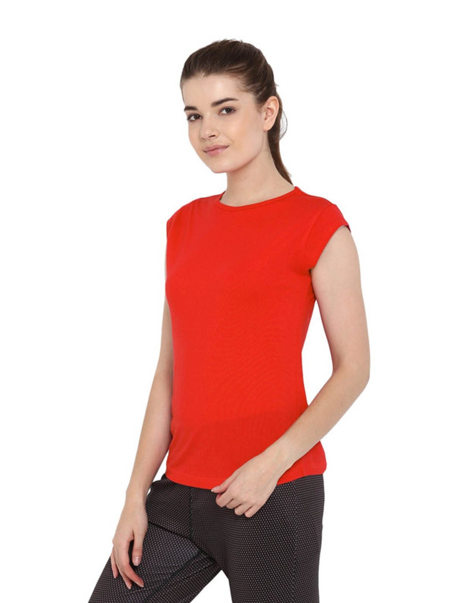 Appulse Red & Light Pink Cotton T-Shirt - Pack of 2